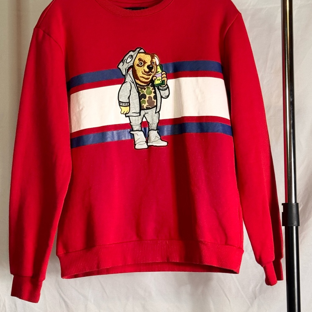 Red Graphic Sweater